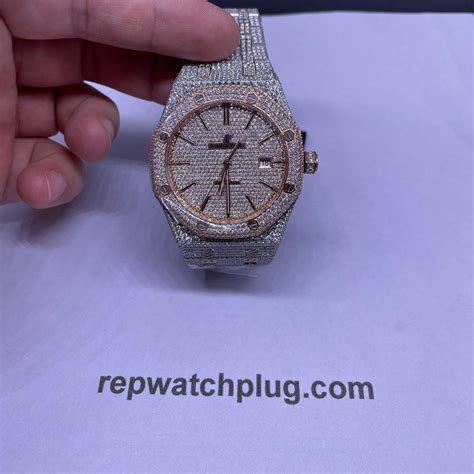 fake iced out watches mens|iced out watch real.